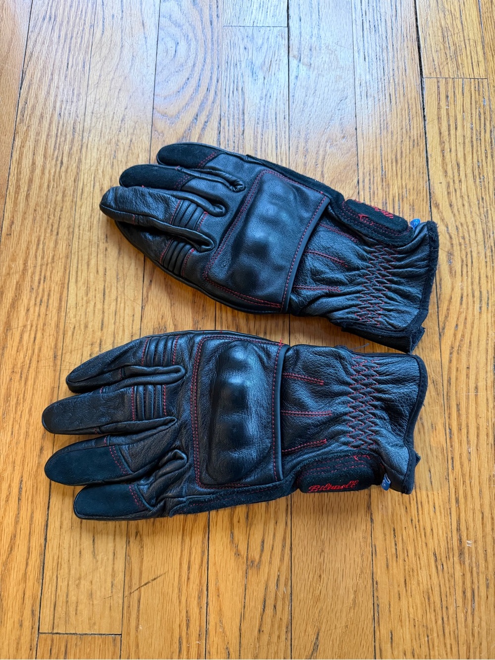 Biltwell XL Leather Motorcycle Gloves